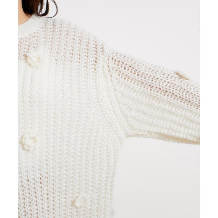 お花ぽんぽんシアーニット | VIS  | 詳細画像20 