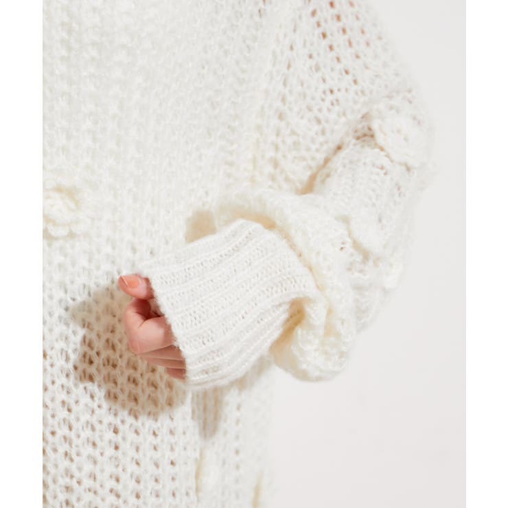 お花ぽんぽんシアーニット | VIS  | 詳細画像21 