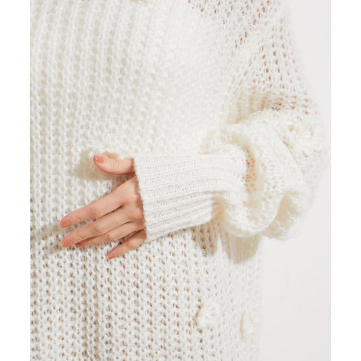 お花ぽんぽんシアーニット | VIS  | 詳細画像23 