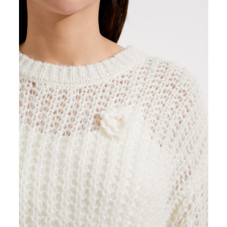 お花ぽんぽんシアーニット | VIS  | 詳細画像24 