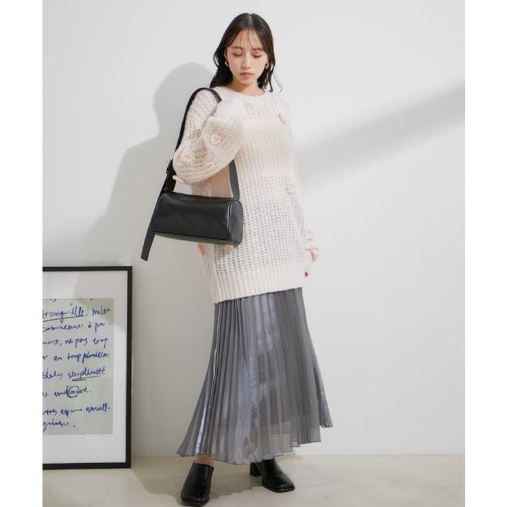 お花ぽんぽんシアーニット | VIS  | 詳細画像28 