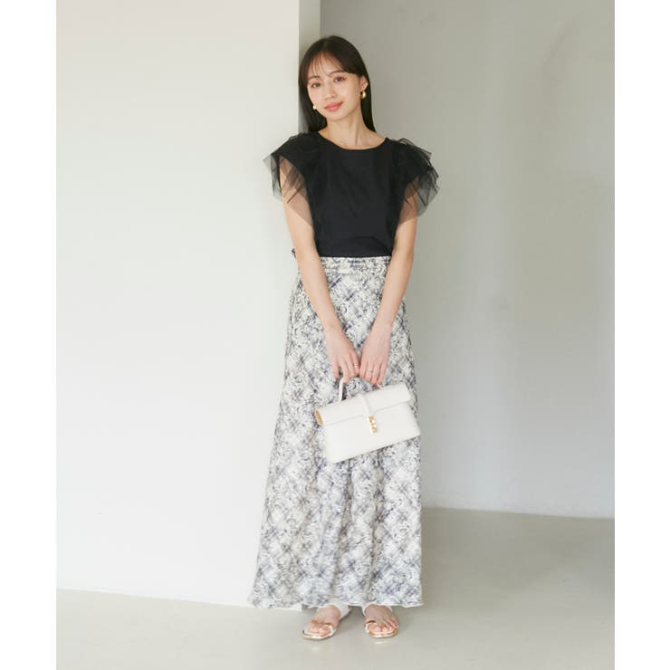 【洗える】バックリボンチュールドッキングプルオーバー | VIS  | 詳細画像26 