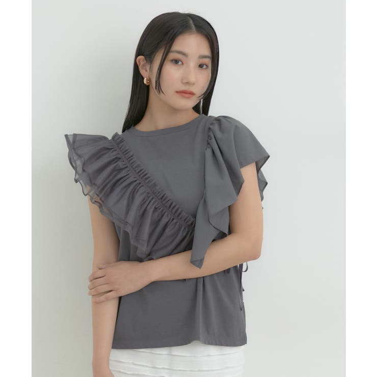 【SET】サッシュ付きフリルドッキングプルオーバー | VIS  | 詳細画像10 