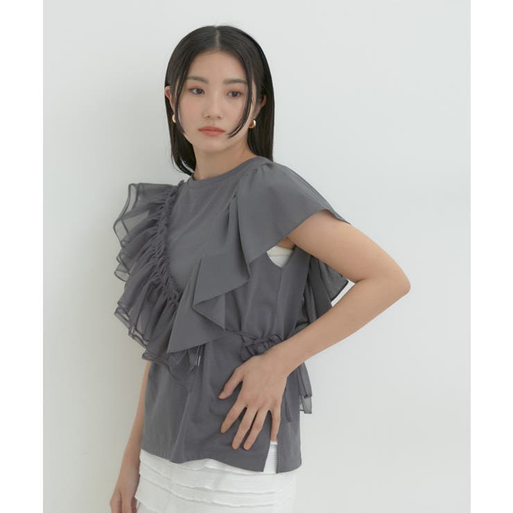 【SET】サッシュ付きフリルドッキングプルオーバー | VIS  | 詳細画像11 