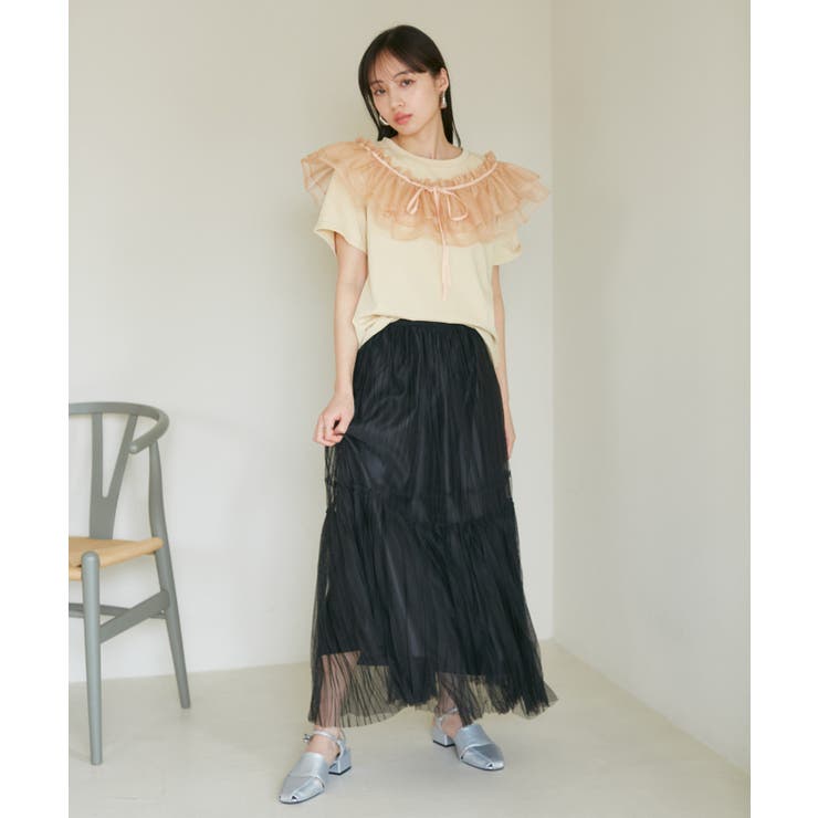 【SET】サッシュ付きフリルドッキングプルオーバー | VIS  | 詳細画像31 