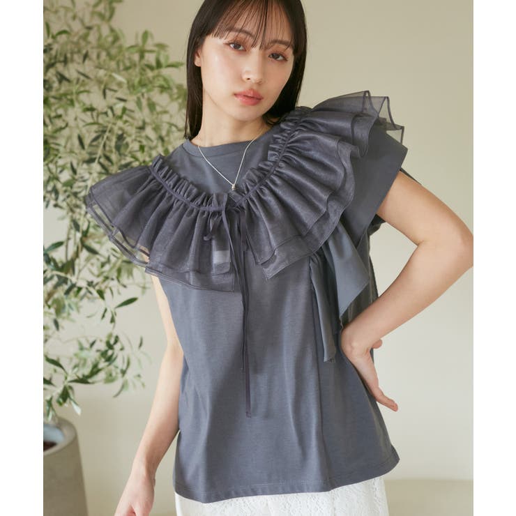 【SET】サッシュ付きフリルドッキングプルオーバー | VIS  | 詳細画像33 