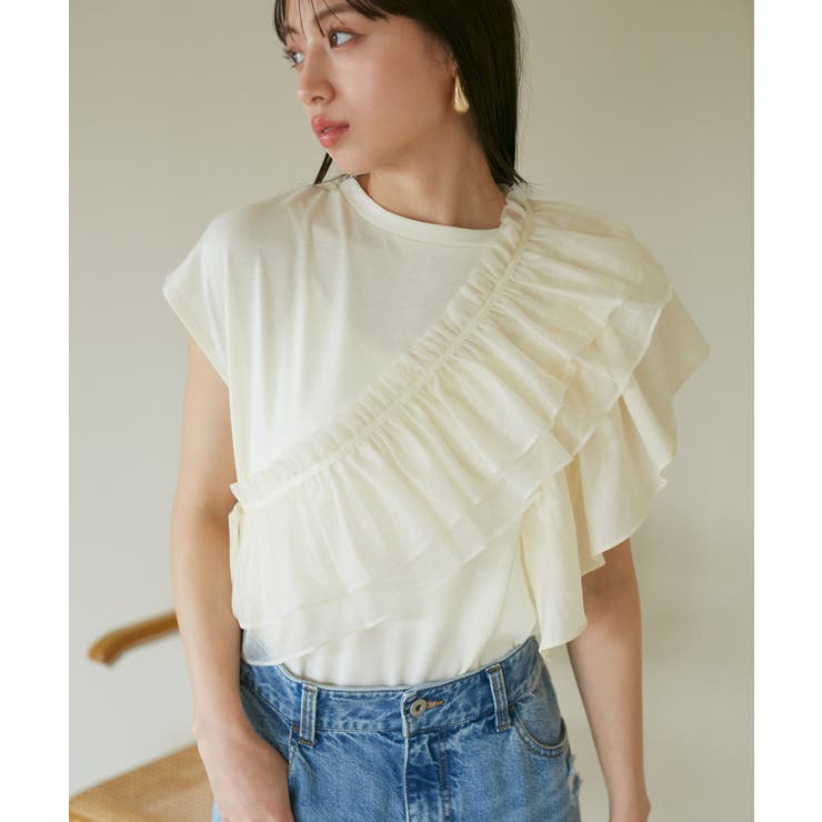 【SET】サッシュ付きフリルドッキングプルオーバー | VIS  | 詳細画像36 