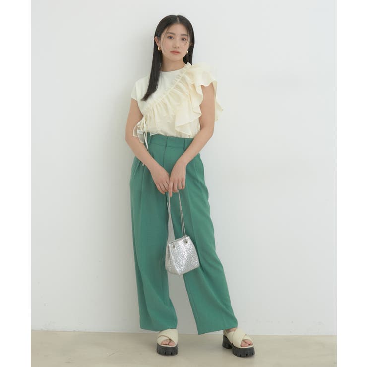 【SET】サッシュ付きフリルドッキングプルオーバー | VIS  | 詳細画像6 