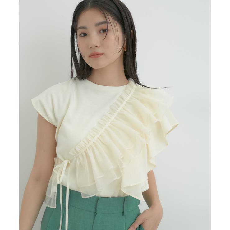 【SET】サッシュ付きフリルドッキングプルオーバー | VIS  | 詳細画像8 