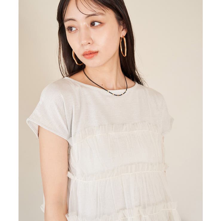 チュールコンビラメプルオーバー | VIS  | 詳細画像15 