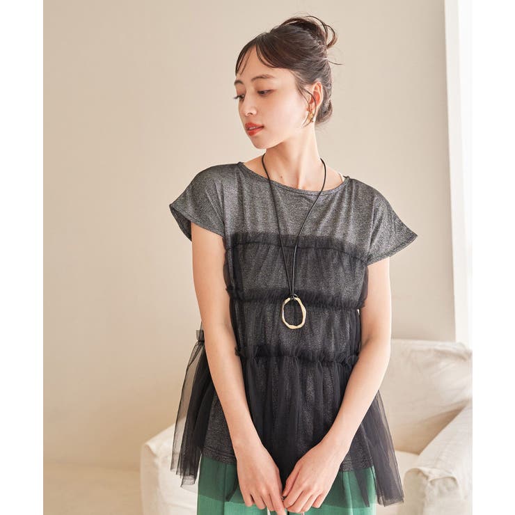 チュールコンビラメプルオーバー | VIS  | 詳細画像3 