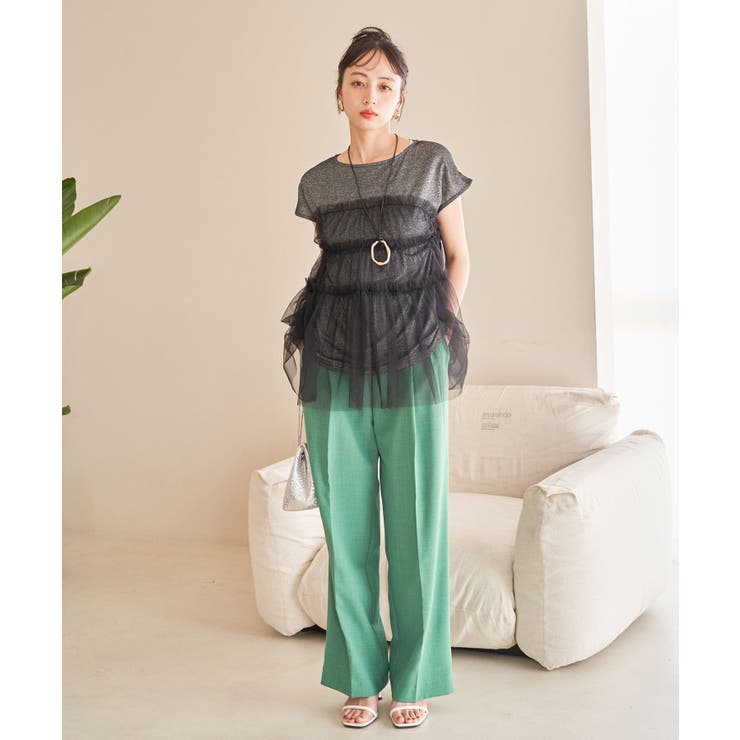 チュールコンビラメプルオーバー | VIS  | 詳細画像4 