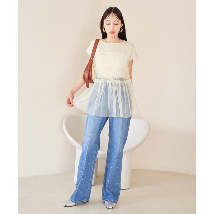 チュールコンビラメプルオーバー | VIS  | 詳細画像6 