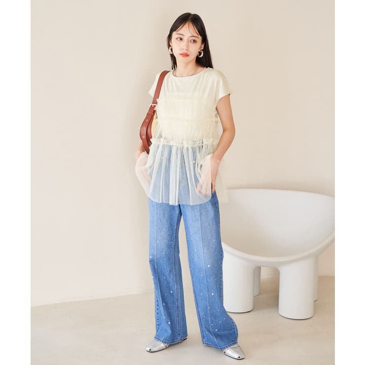 チュールコンビラメプルオーバー | VIS  | 詳細画像7 