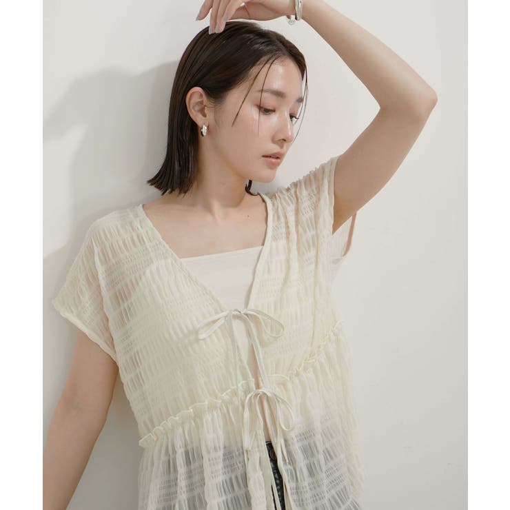 シャーリングカーデ×キャミアンサンブル | VIS  | 詳細画像1 