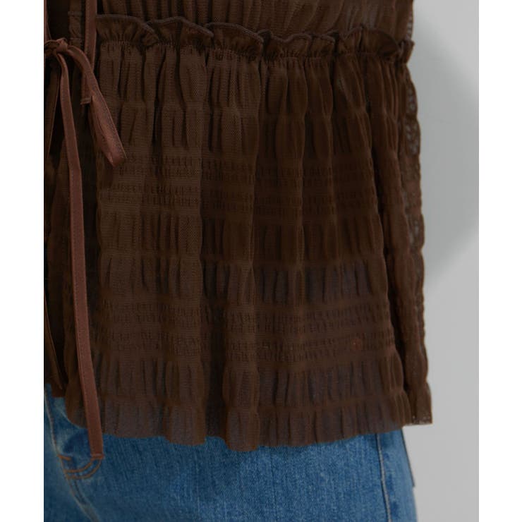 シャーリングカーデ×キャミアンサンブル | VIS  | 詳細画像13 