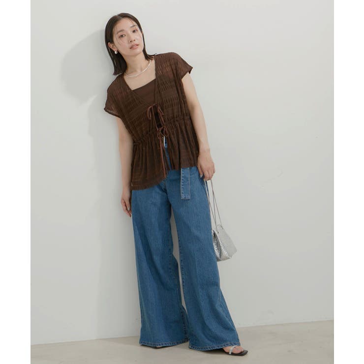 シャーリングカーデ×キャミアンサンブル | VIS  | 詳細画像5 