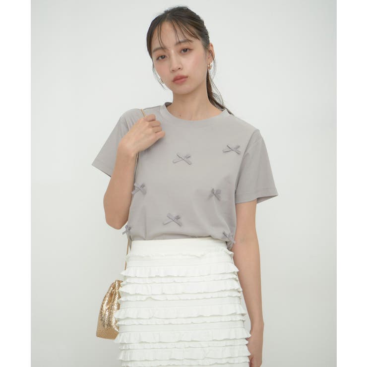 シルケットリボンTシャツ | VIS  | 詳細画像6 
