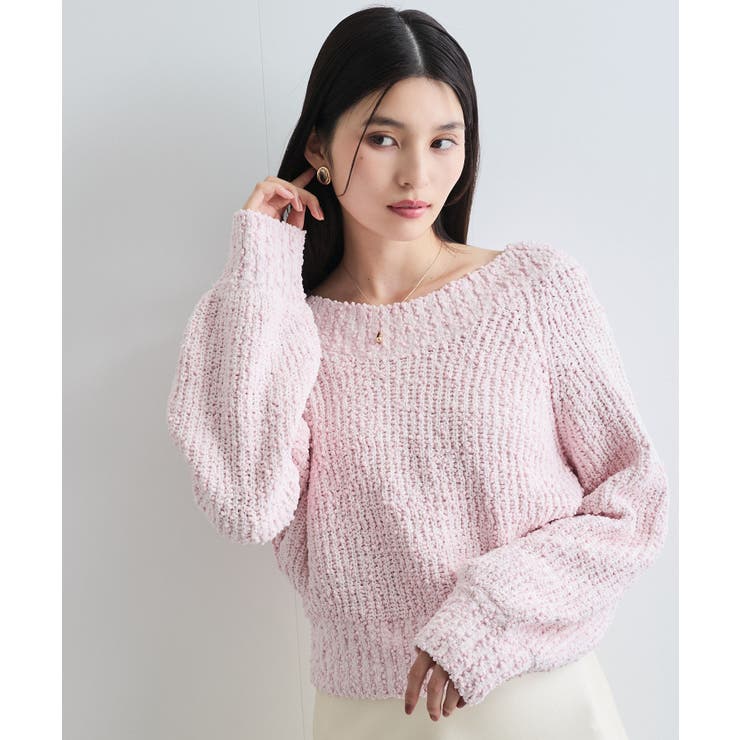 ユルネックポコポコヤーンニットプルオーバー | VIS  | 詳細画像11 