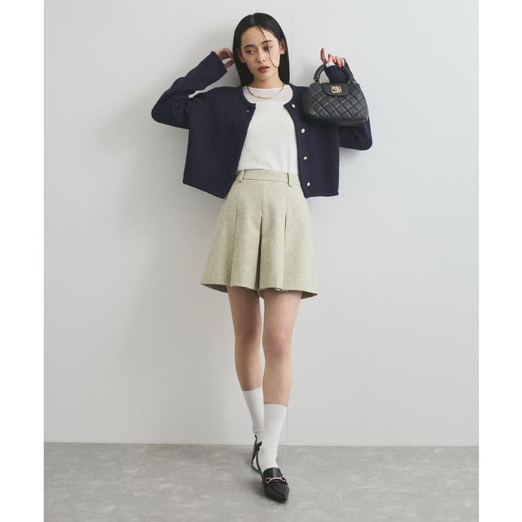 クルーネックインナートップス（レース・チェック・ラメ・シアー） | VIS  | 詳細画像14 