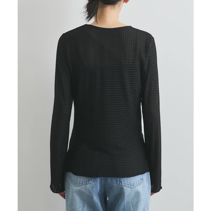 クルーネックインナートップス（レース・チェック・ラメ・シアー） | VIS  | 詳細画像25 