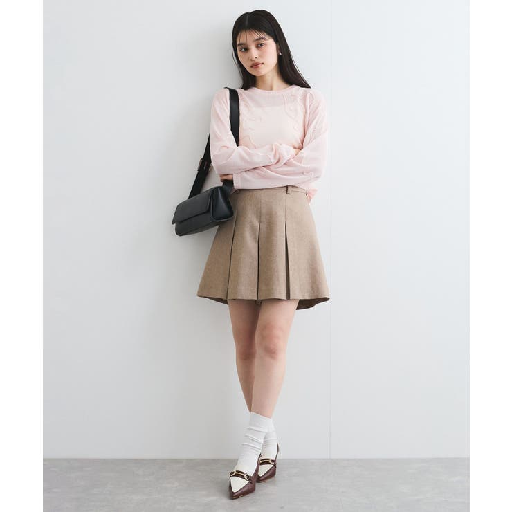 コード刺繍シアーニット | VIS  | 詳細画像2 