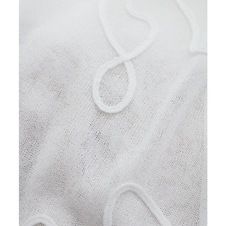 コード刺繍シアーニット | VIS  | 詳細画像20 