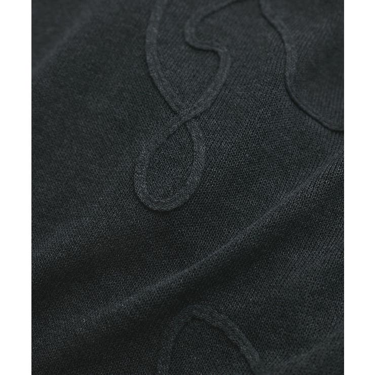 コード刺繍シアーニット | VIS  | 詳細画像21 