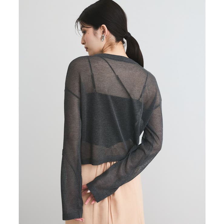 コード刺繍シアーニット | VIS  | 詳細画像9 