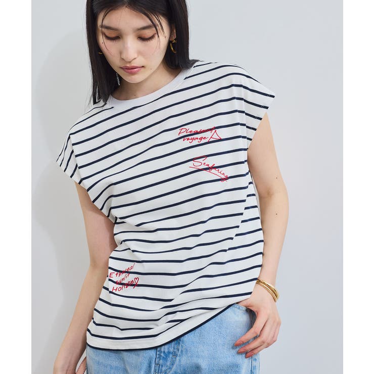 フレンチスリーブロゴアソートTシャツ[品番：VISW0049702]｜VIS