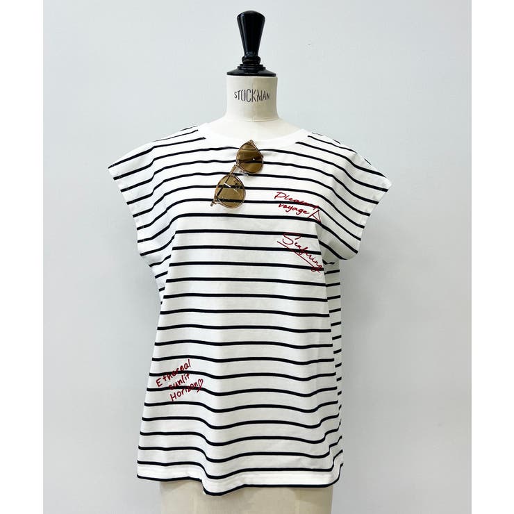 フレンチスリーブロゴアソートTシャツ | VIS  | 詳細画像11 