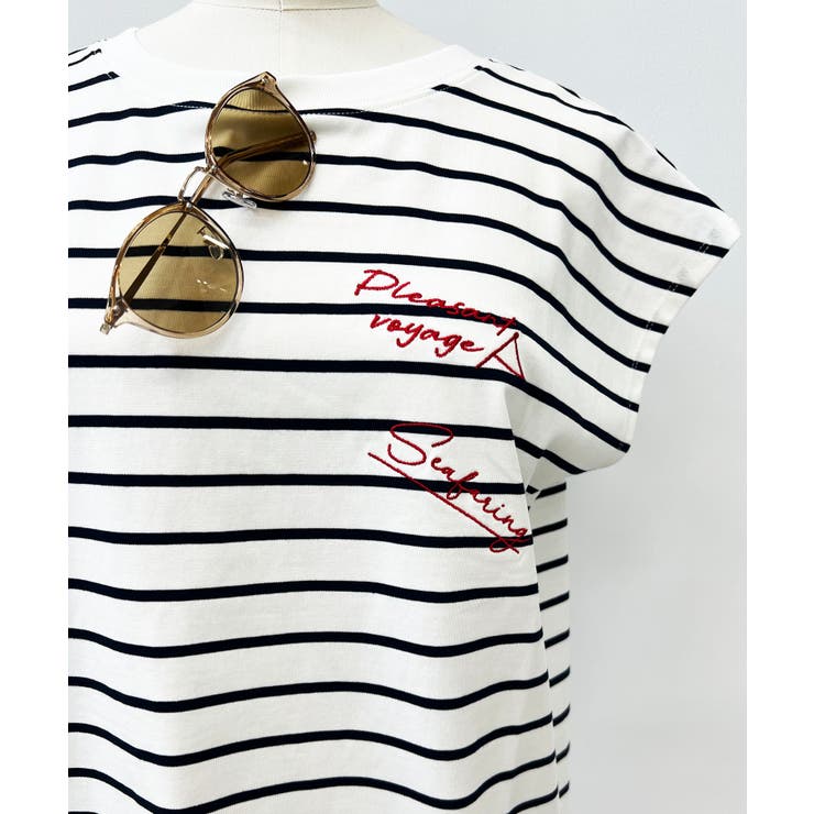 フレンチスリーブロゴアソートTシャツ | VIS  | 詳細画像12 