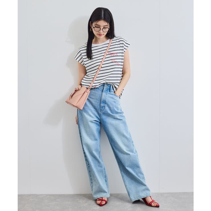 フレンチスリーブロゴアソートTシャツ | VIS  | 詳細画像2 