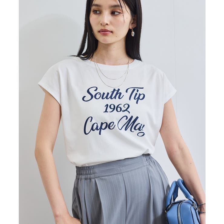 ホワイト(10) | フレンチスリーブロゴアソートTシャツ | VIS 