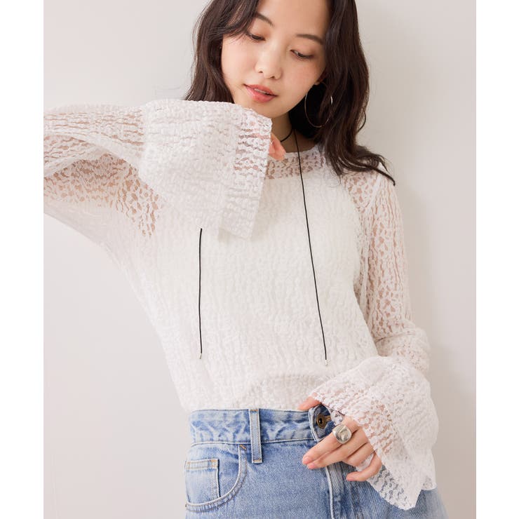 フレアスリーブレーストップス | VIS  | 詳細画像6 