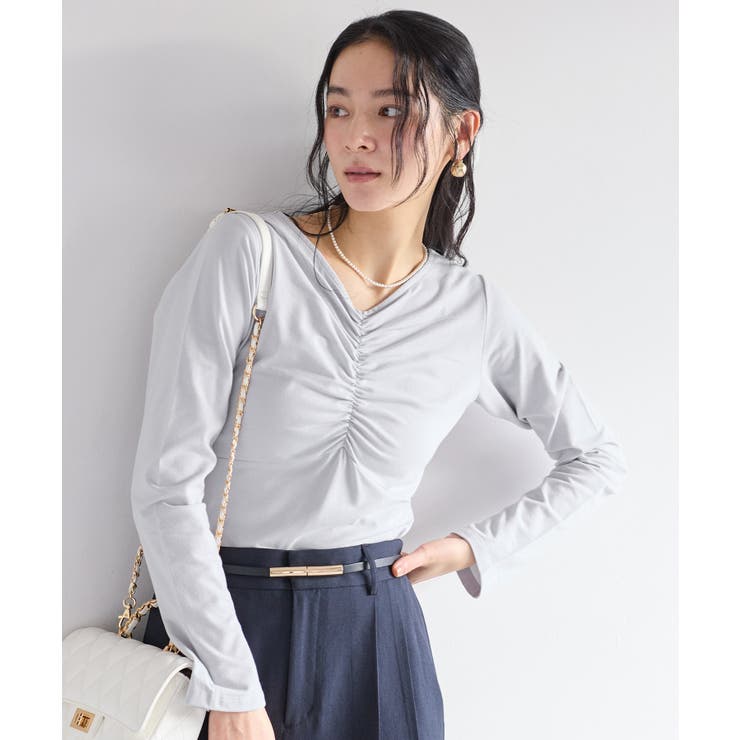 シャーリングギャザーカットソー | VIS  | 詳細画像10 