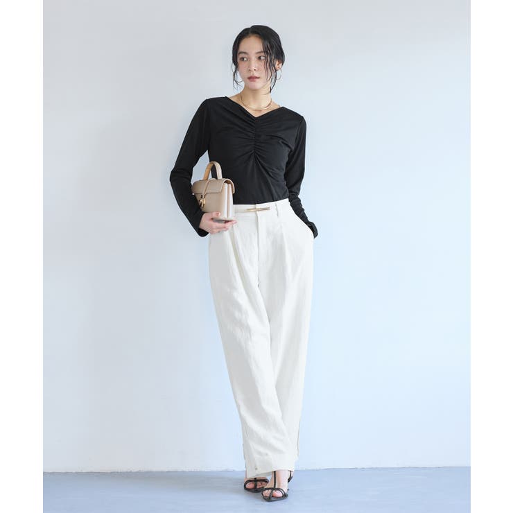 シャーリングギャザーカットソー | VIS  | 詳細画像15 