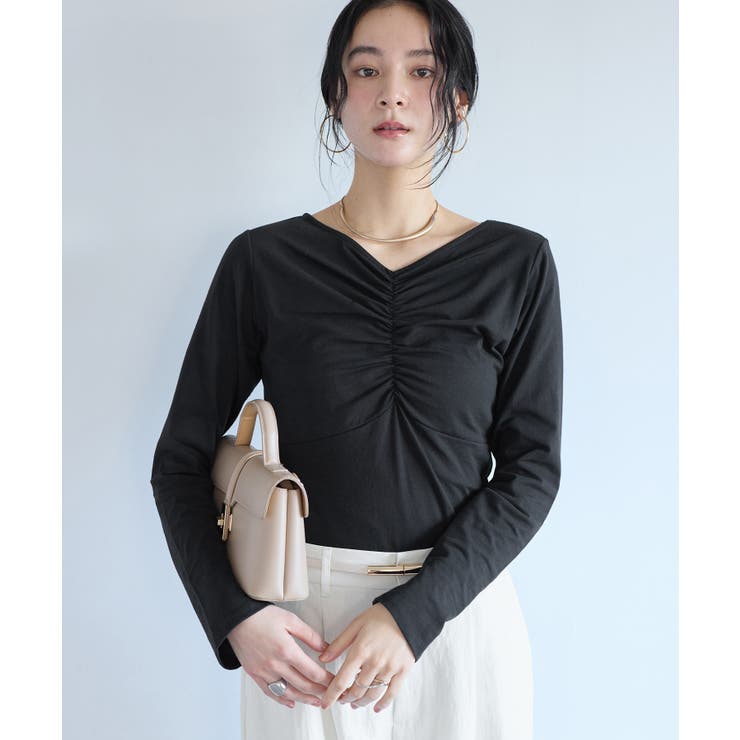 シャーリングギャザーカットソー | VIS  | 詳細画像16 