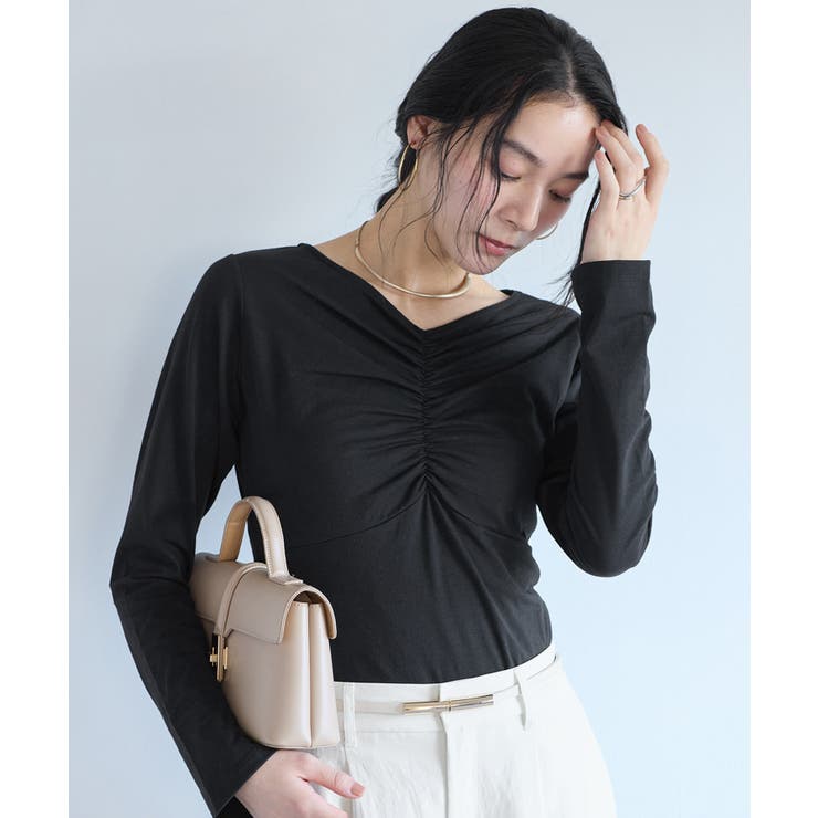 シャーリングギャザーカットソー | VIS  | 詳細画像17 