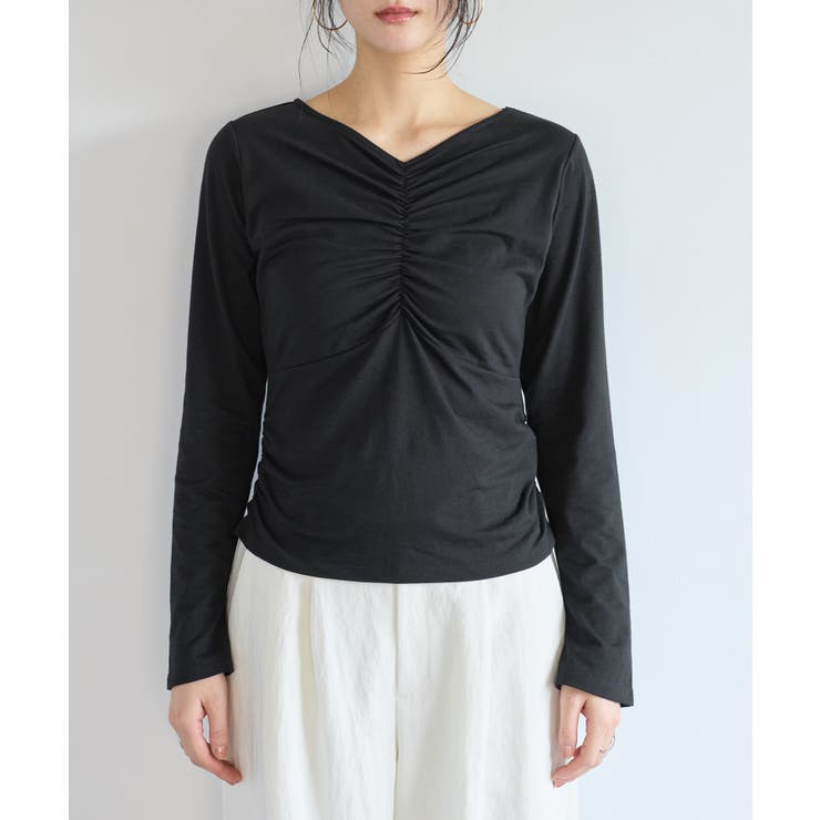 シャーリングギャザーカットソー | VIS  | 詳細画像20 