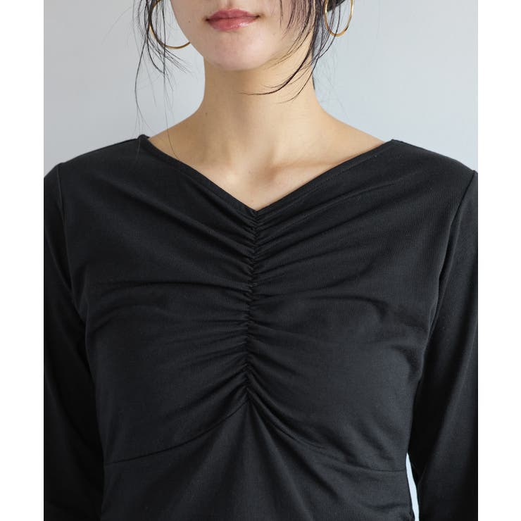 シャーリングギャザーカットソー | VIS  | 詳細画像23 