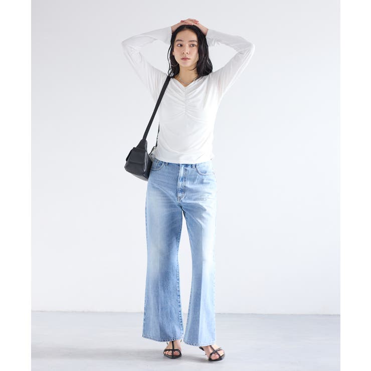 シャーリングギャザーカットソー | VIS  | 詳細画像3 