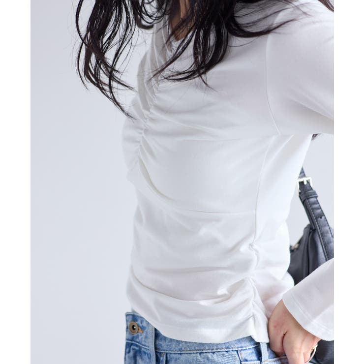 シャーリングギャザーカットソー | VIS  | 詳細画像5 