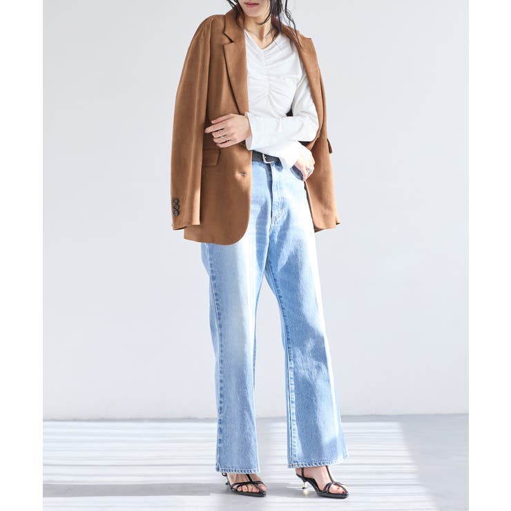 シャーリングギャザーカットソー | VIS  | 詳細画像6 