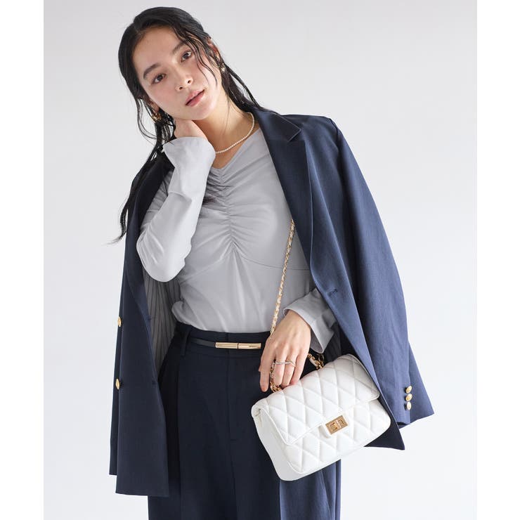 シャーリングギャザーカットソー | VIS  | 詳細画像9 