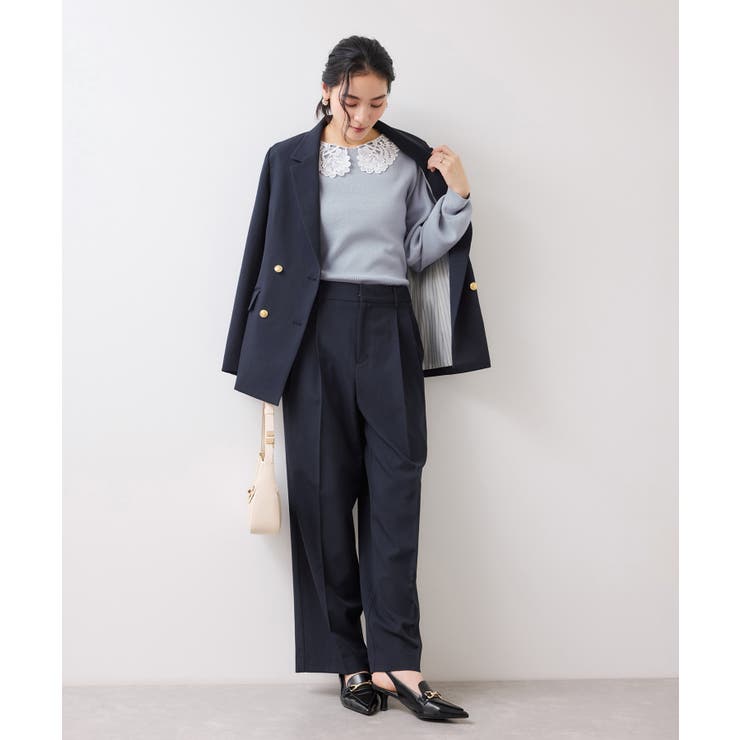 レースカラーニットプルオーバー/イージーケア | VIS  | 詳細画像19 