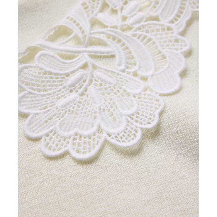 レースカラーニットプルオーバー/イージーケア | VIS  | 詳細画像31 