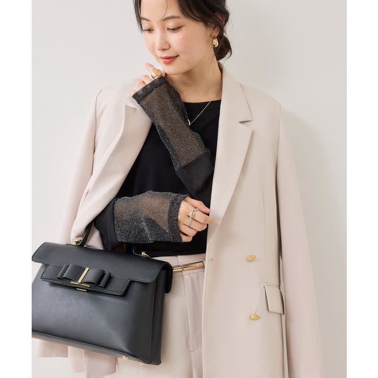 ラメメッシュスリーブ切り替えシアーロンT | VIS  | 詳細画像24 