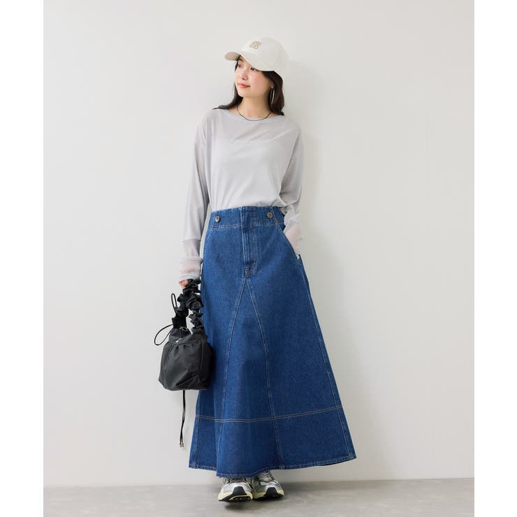 ラメメッシュスリーブ切り替えシアーロンT | VIS  | 詳細画像25 