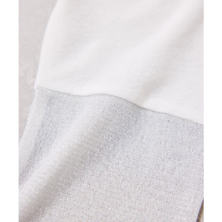 ラメメッシュスリーブ切り替えシアーロンT | VIS  | 詳細画像37 